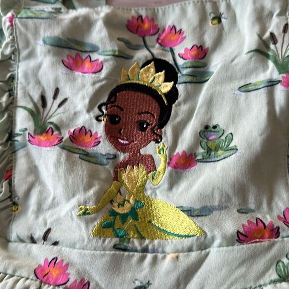 Disney The Princess and the Frog Lily Pads & Flowers Ruffle Jumper 5T NWT - Picture 5 of 7
